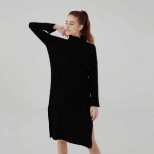 NWT Wool Cashmere Oversized Ribbed Midi Dress